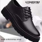 Men’s Black Formal Shoes – Big Head Design with Soft, Anti-Slip Sole