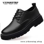 Men’s Black Formal Shoes – Big Head Design with Soft, Anti-Slip Sole