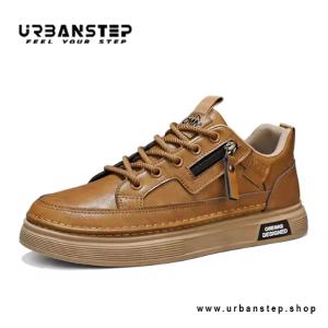 Men’s Premium PU Leather Sneakers – Stylish International Design at Factory Price