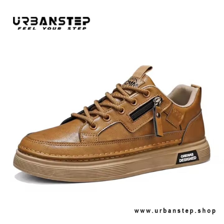 Men’s Premium PU Leather Sneakers – Stylish International Design at Factory Price