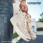 Men’s Breathable Canvas Shoes – Korean-Style Casual White Sneakers