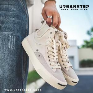 Men’s Breathable Canvas Shoes – Korean-Style Casual White Sneakers