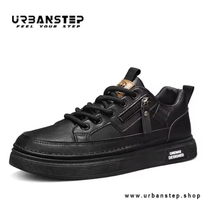 Men’s Premium PU Leather Sneakers – Stylish International Design at Factory Price