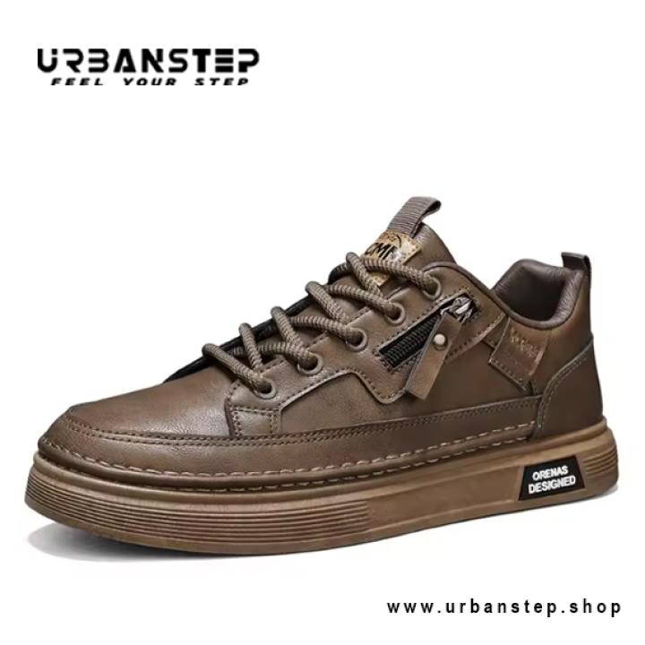 Men’s Premium PU Leather Sneakers – Stylish International Design at Factory Price