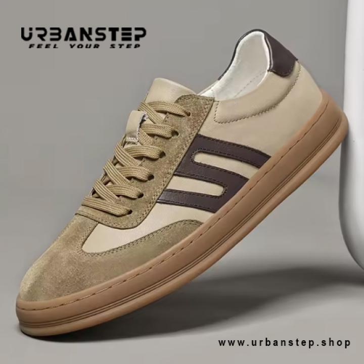 Retro Leather Skate Sneakers for Men – Lightweight, Breathable & Handmade Comfort